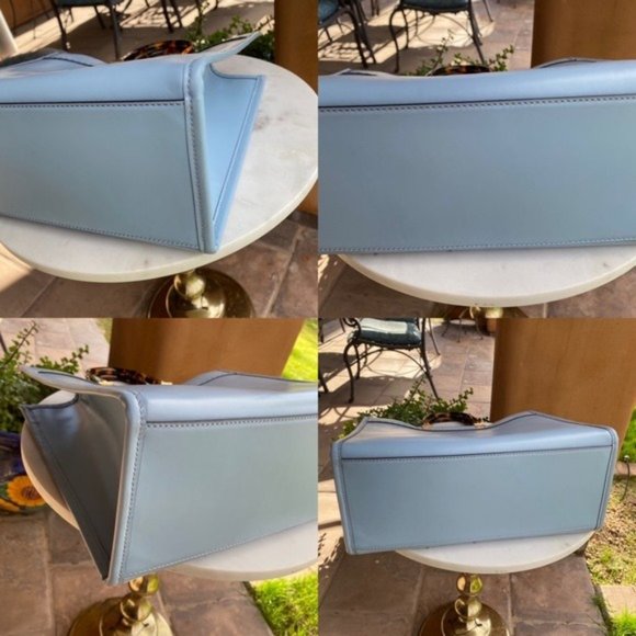 SOLD Fendi Sunshine Medium Light Blue Leather Shopper - Picture 9 of 13